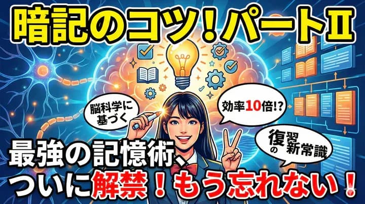 暗記のコツ!パートⅡ