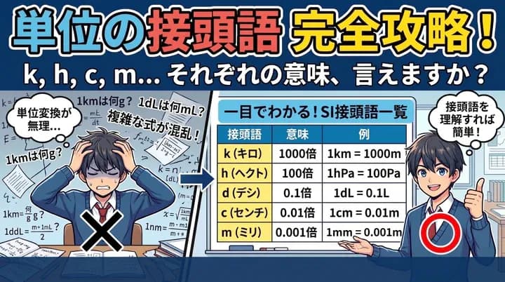 【中学数学】単位の換算をマスターしよう!キロ・センチ・ミリの意味と覚え方