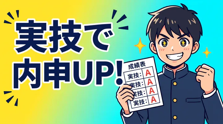 【中学生必見】実技教科は内申点に重要!高校受験で差がつく勉強法と対策