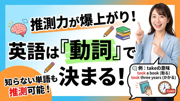 英語の動詞を覚えると長文読解に強くなる!英単語の効率的な覚え方