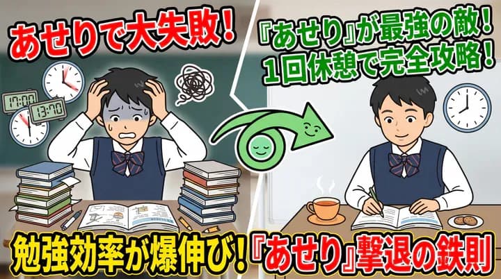 勉強に集中できない原因は「焦り」?集中力を高めるための対処法