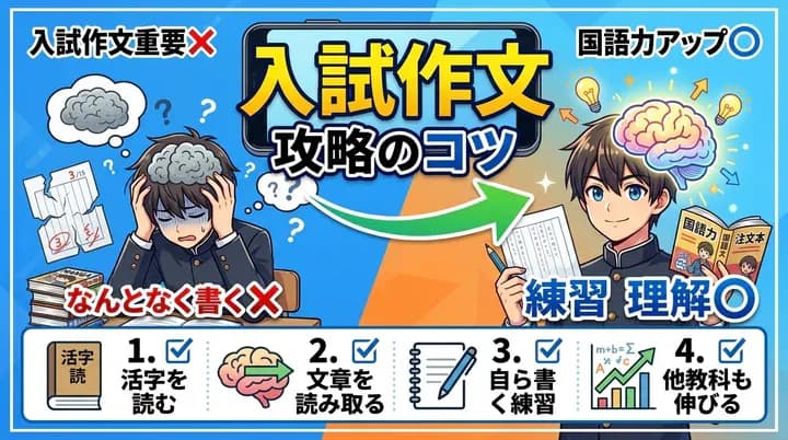 【中3国語】高校入試の作文対策!文章を書く力を伸ばす勉強法