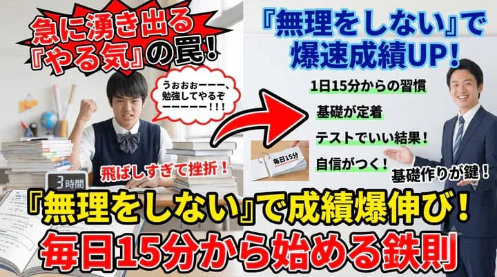 勉強が続かない人へ|三日坊主を克服して勉強習慣を身につける方法